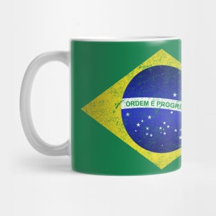 Brazil Soccer Retro Brazilian Flag Football BJJ MMA Beach Gym Mug